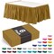 Ruffle Disposable Table Skirt 14 Ft Long Pleated Table Skirts with Adhesive Strip – Fits 6ft+ Rectangle or Round Tables – Ideal for Birthday Parties, Gender Reveal, Baby Showers & Event Decorations 6 pack by Exquisite